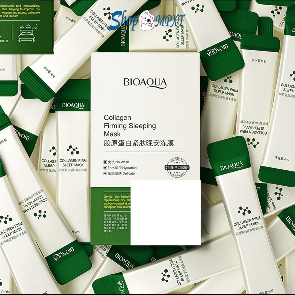 Mặt nạ ngủ Bioaqua collagen kiểm soát dầu làm săn chắc da và se khít chân lông