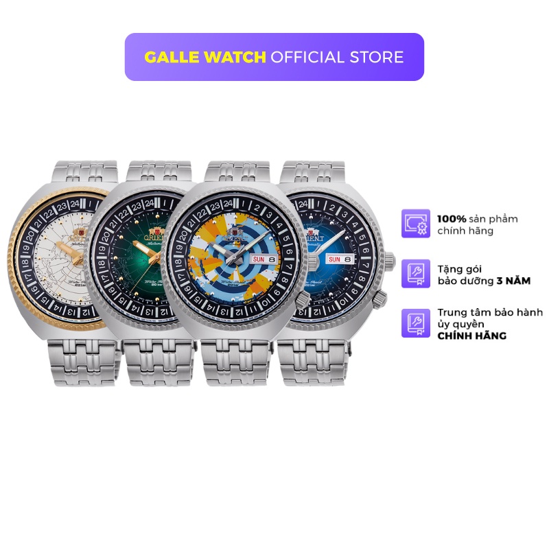 Đồng hồ nam Orient Watch Revival Wold Map RA-AA0E máy cơ automatic thể thao sport phiên bản limited dây thép chính hãng
