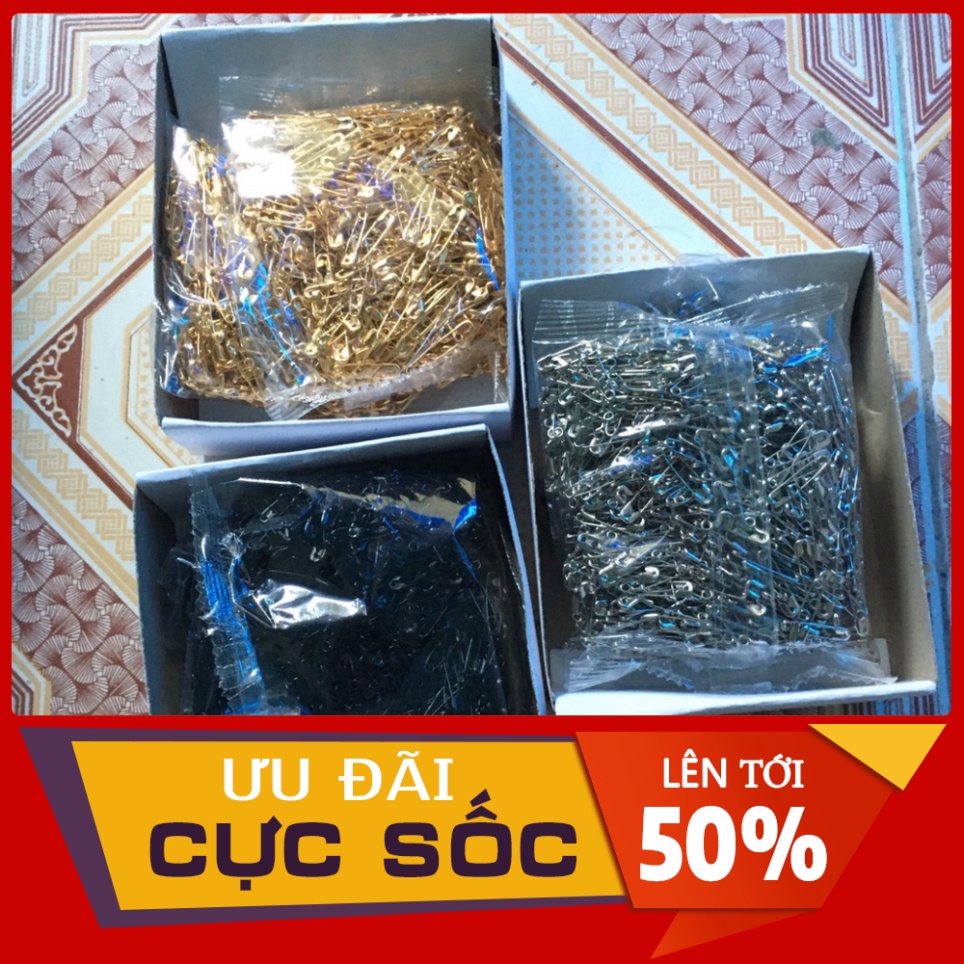 Sỉ Kim Tây/Kim Băng Nhỏ Mạ Vàng,Đen,Trắng Dài 2Cm giá rất rẻ Dùng tô điểm Cài Áo Quần