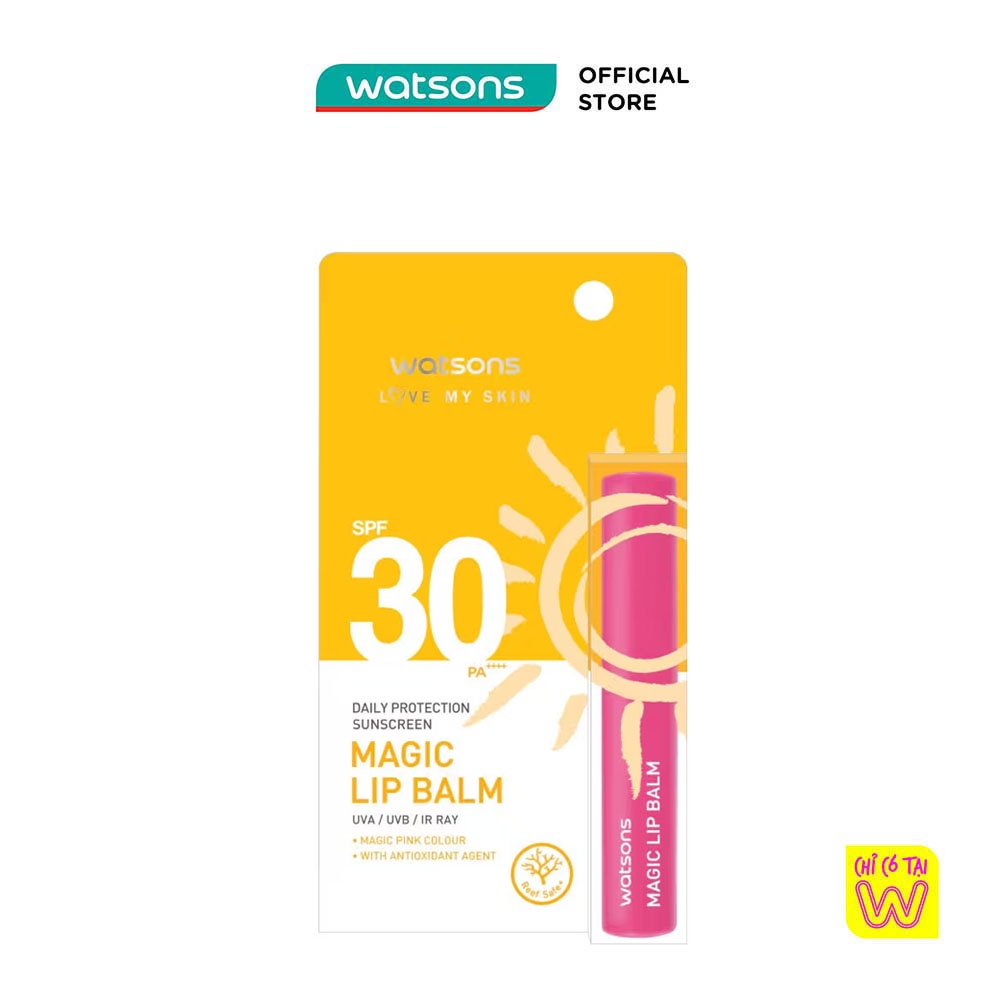 Son Dưỡng Môi Chống Nắng Hằng Ngày Watsons SPF30 PA+++ 1.7g