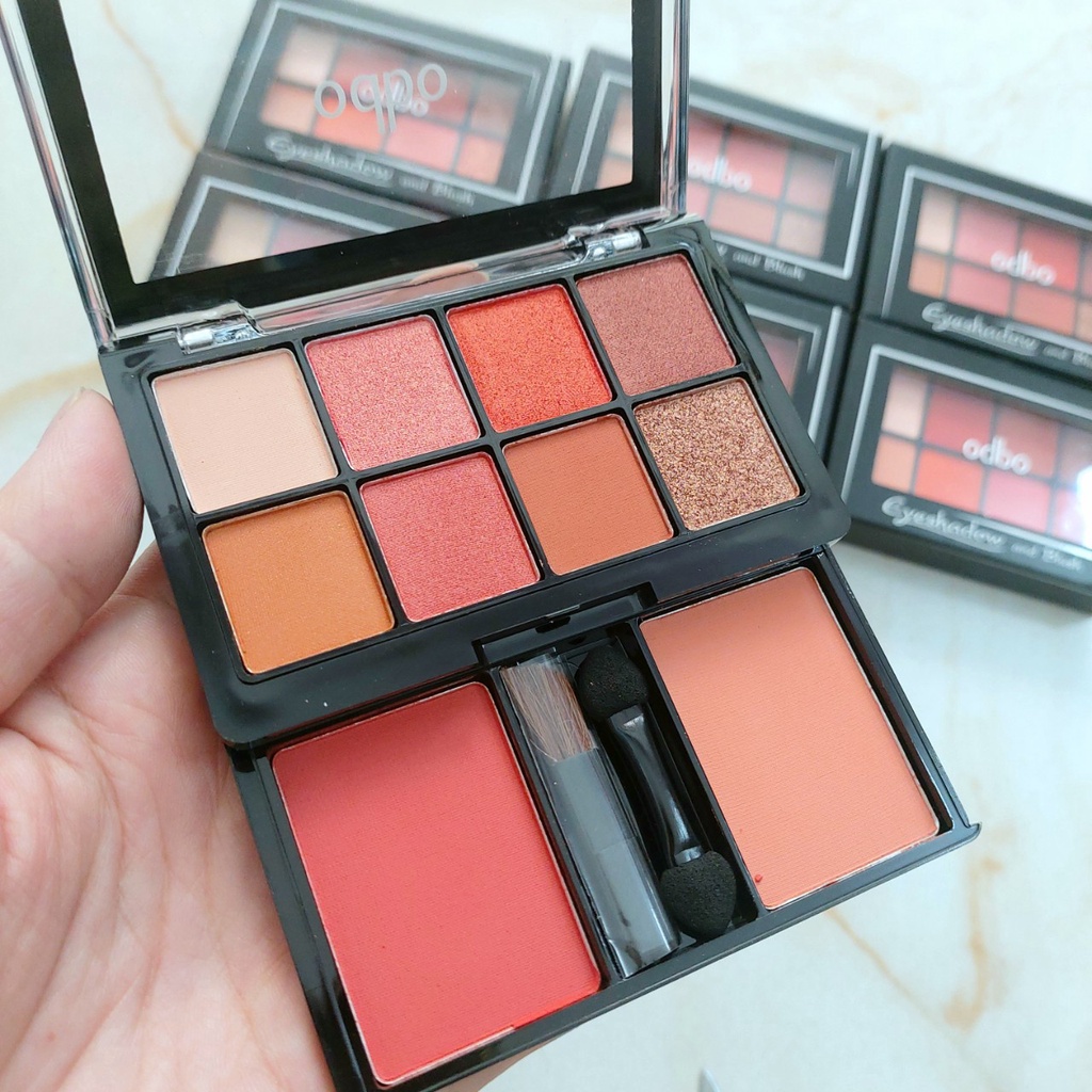 (Xả Hàng ) - BẢNG PHẤN MẮT VÀ MÁ HỒNG 2 TẦNG ODBO EYESHADOW BLUSH