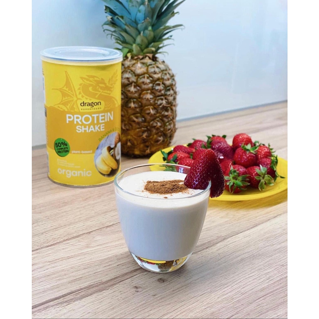 Bột protein Shake thực vật hưu cơ nhiều vị Dragon Superfoods 500gr
