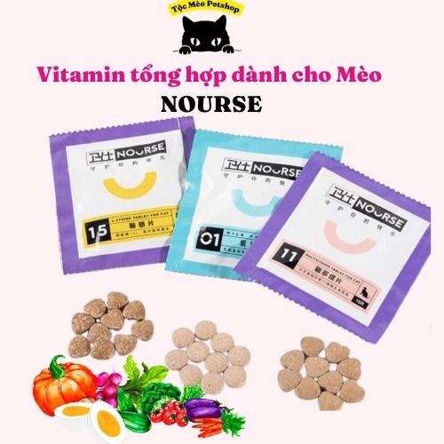 ( Gói dùng thử ) Vitamin bổ sung dinh dưỡng, tiêu búi lông, phục hồi sức khoẻ cho mèo -Nourse