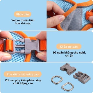 Dây Dắt Thú Cưng Phản Quang Thoáng Khí