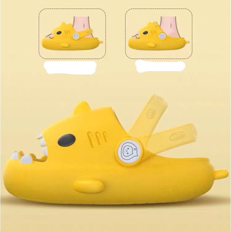 Dép sandal cá mập babyshark cho bé yêu đế siêu nhẹ size nhí 18-23, dép bánh mì cá mập cho bé