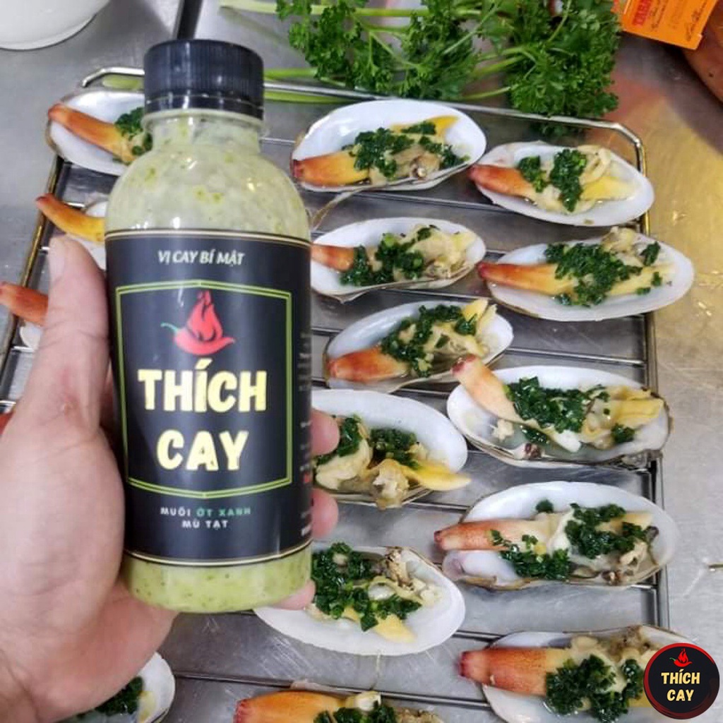 Nước chấm xanh Thích Cay 250ml, hải sản mù tạt, ớt xanh, tương chấm cay nòng, ăn lẩu XM250-1C530337