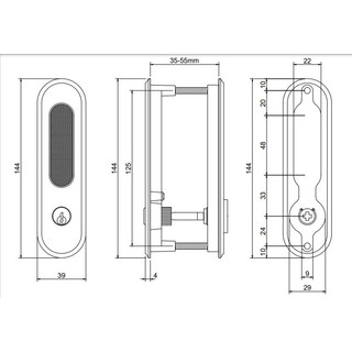 KHÓA CỬA LÙA VICKINI 74078.001