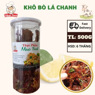 500g khô bò đập lá chanh | maxifood