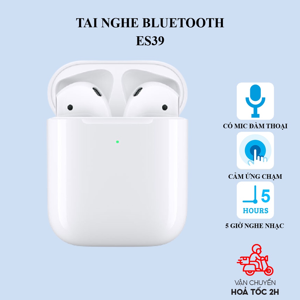 Tai nghe iphone bluetooth  Hoco ES39 không dây hỗ trợ đàm thoại, định vị, đổi tên, pin 5 giờ nghe nhạc