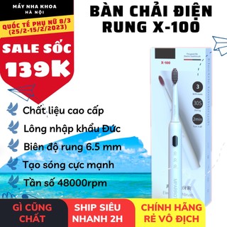 Bàn chải điện MPARROT X100 - Bàn chải đánh răng điện - Bàn chải lông mềm - Bàn chải điện cao cấp