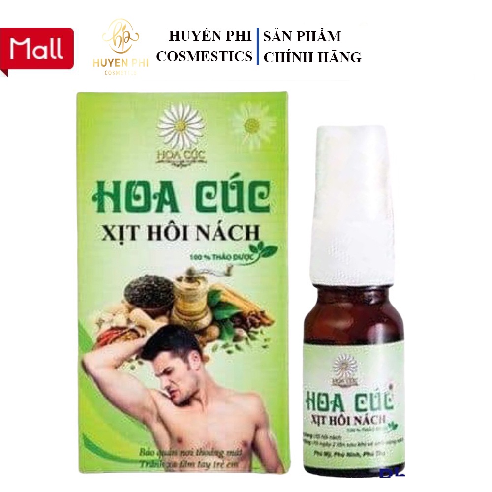 Xịt Hôi Nách Hoa Cúc Chính Hãng - Khử Mùi Hôi Nách - Ngăn Tiết Mồ Hôi - Giảm Thâm 10ml