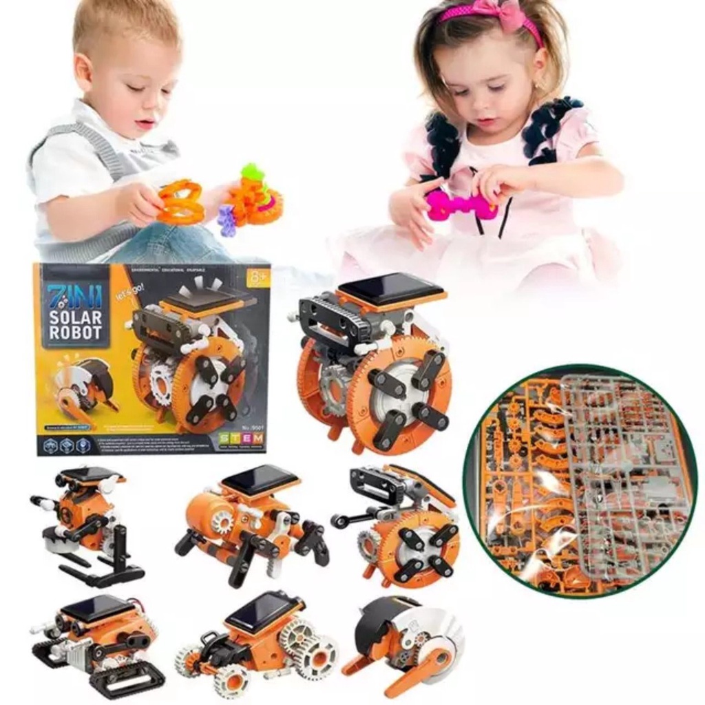 ROBOT Solar 7IN1 Chạy Pin Năng Lượng Mặt Trời