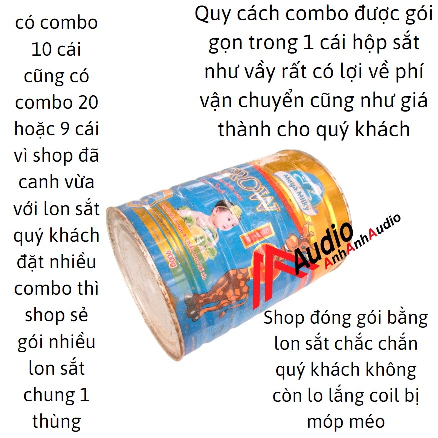 Coil loa xương nhôm bán combo 10-20 cái