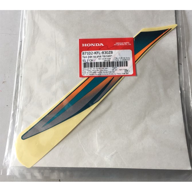 Tem xe Future 110 Xanh Ngọc zin Honda