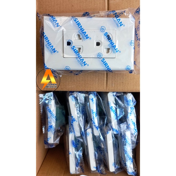 Bộ ổ cắm đôi cho 2 chấu, 3 chấu Sirnian có màng che loại 1