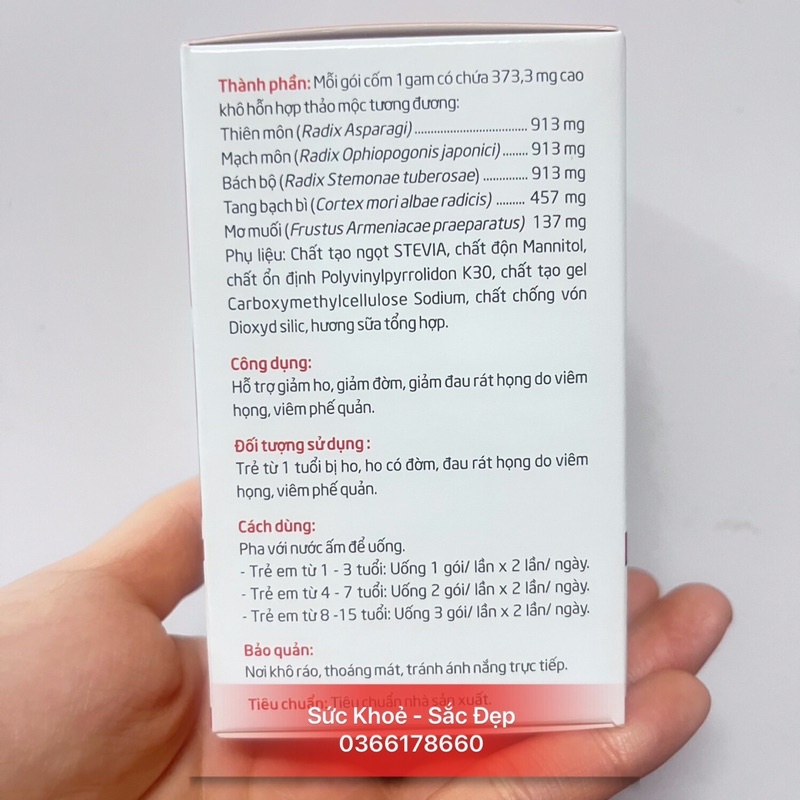 ADKold - New  herbla for childre gói hỗ trợ giảm sổ mũi, ngạt mũi cho trẻ em hộp 10goi