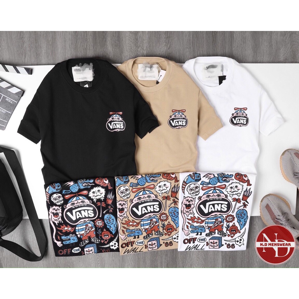 ÁO THUN NAM CỔ TRÒN IN HỌA TIẾT VANS - N.D MENSWEAR