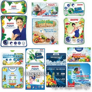 Tem dán tủ lạnh Sanyo miếng dán tủ lạnh SANYO AQUA nhiều mẫu