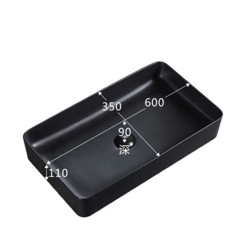 Chậu lavabo đen full đặt bàn đá men nano nung bảo hàng 10 năm