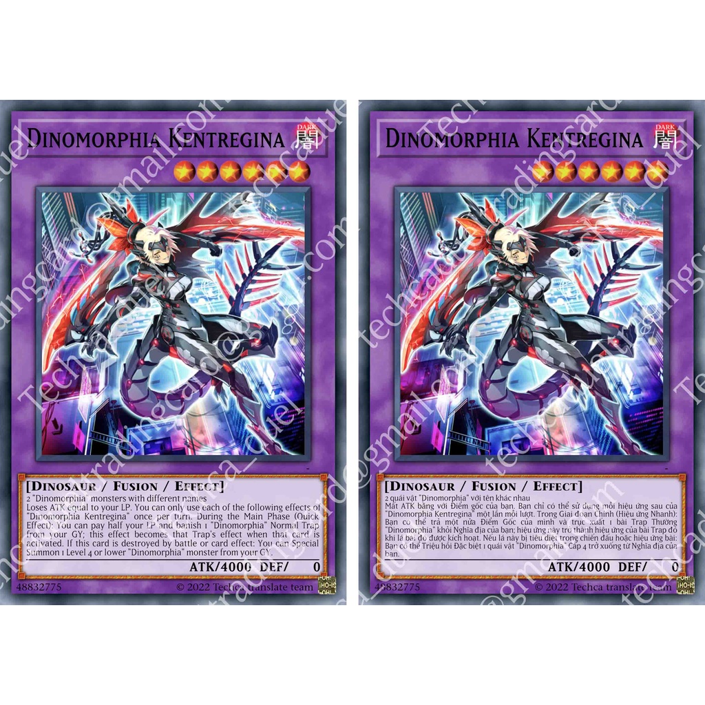 Bài In Tiếng Việt - Bộ bài Yugioh - Custom Deck - Dinomorphia X Labrynth