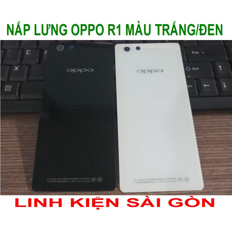 NẮP LƯNG OPPO R1 MÀU TRẮNG/ĐEN