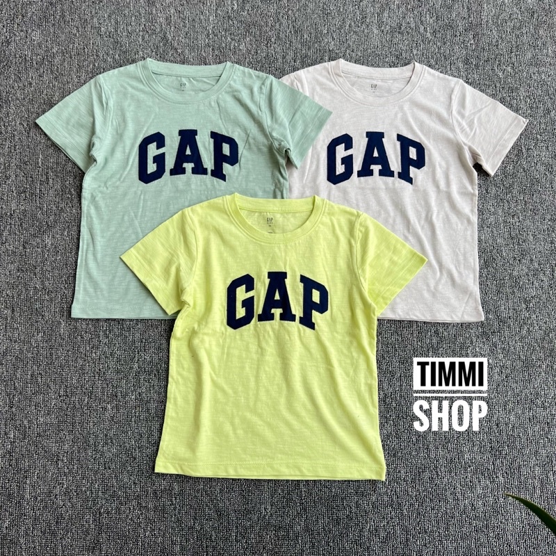 Áo Phông G.A.P Cộc Tay Cotton Xước Dư Xịn Bé Trai Bé Gái