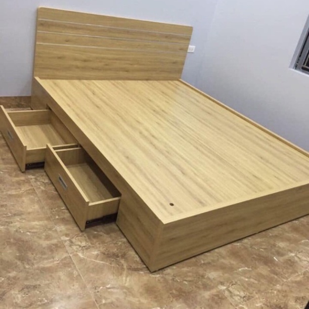 Giường ngủ giường gỗ công nghiệp mdf 1m6- màu 388