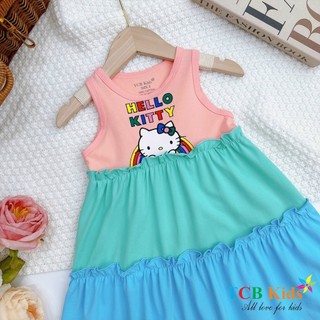 Đầm thun HELLO KITTY cho bé gái.