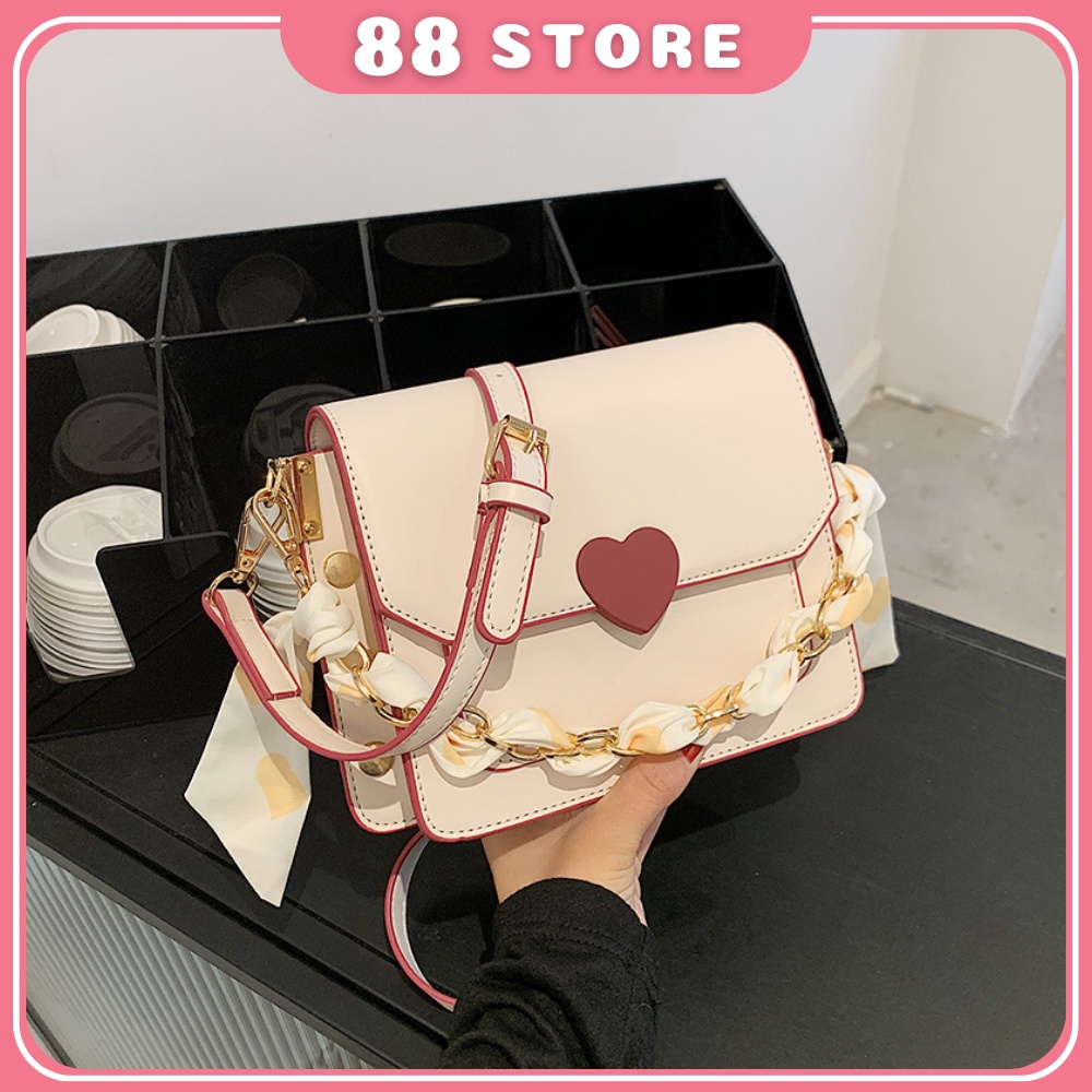 Túi xách nữ đeo chéo đẹp phối nơ xinh xắn đi tiệc đi chơi phong cách thời trang hàn quốc giá rẻ đẹp TXN - 205