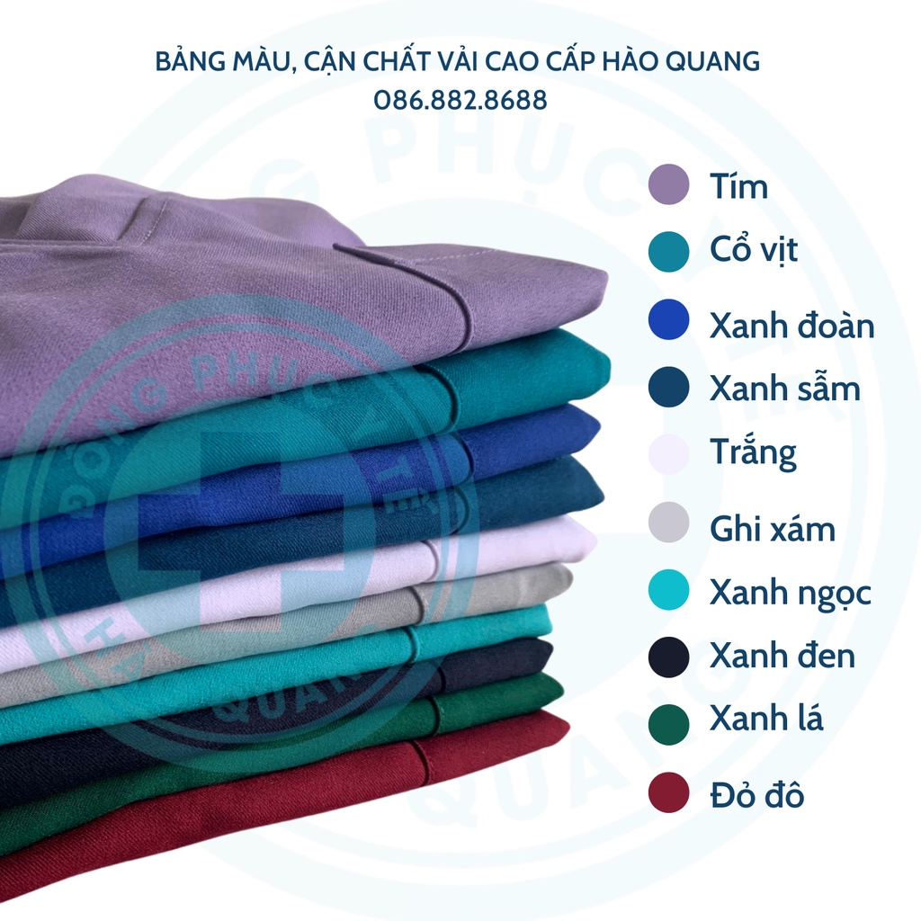 Bộ scrubs cổ tim, đồng phục y tế, quần áo bác sĩ, điều dưỡng, kĩ thuật viên spa, thẩm mỹ viện, bệnh viện màu XÁM ĐẬM