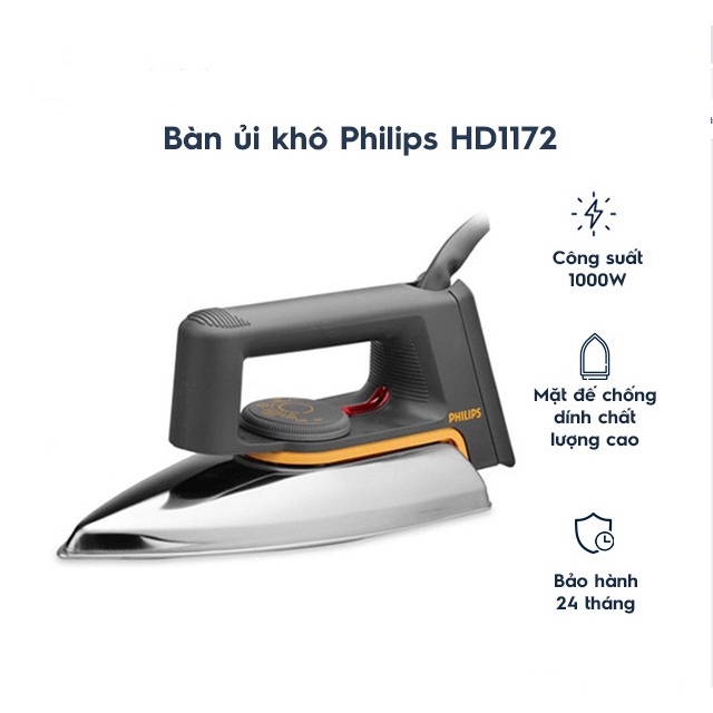 Bàn ủi cao cấp Philips HD1172