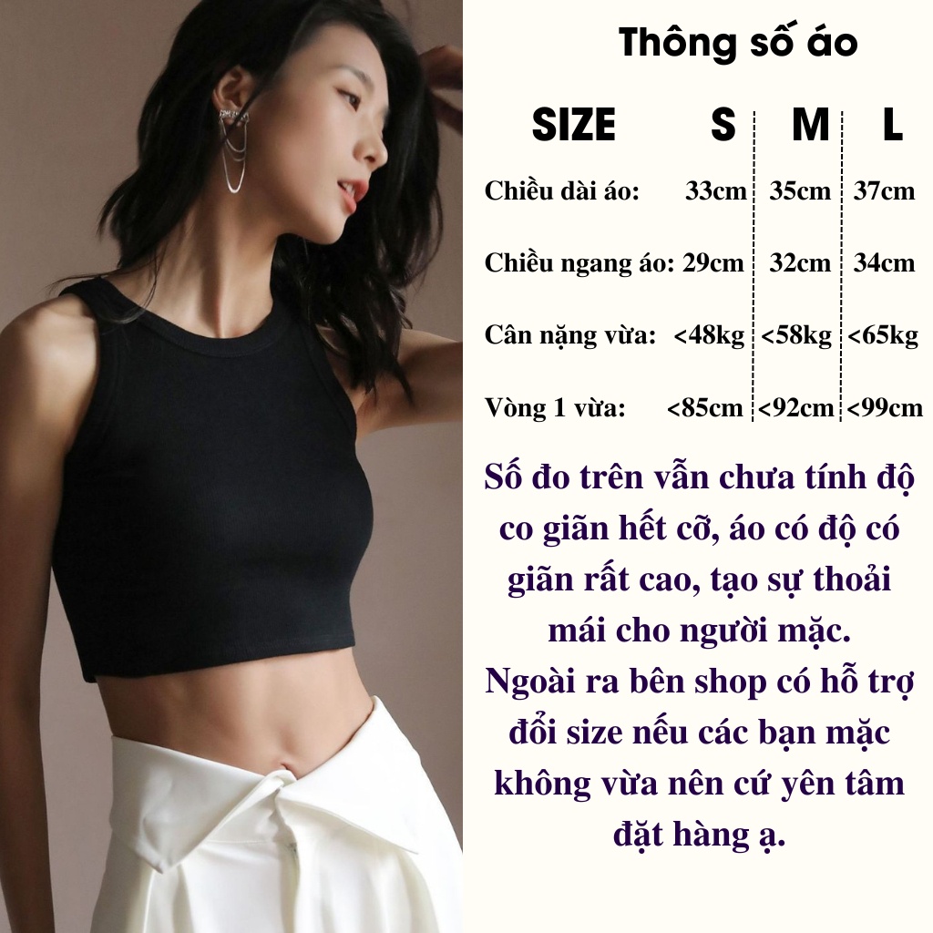 Áo ba lỗ nữ trơn GenY có mút ngực, có bigsize thiết kế đơn giản nhiều màu chất vải co giản mặc thoải mái 3LCM | BigBuy360 - bigbuy360.vn