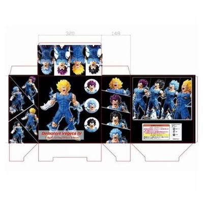 Mô hình vegeta tự hủy 28cm 4 đầu - có 3 đế cho 3 đầu - Có BOX fullbox colour new