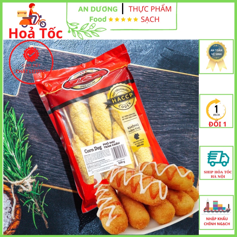 Pho Mai Trân Châu CORNDOG PHÔ MAI 500g Ship Hoả Tốc Hà Nội