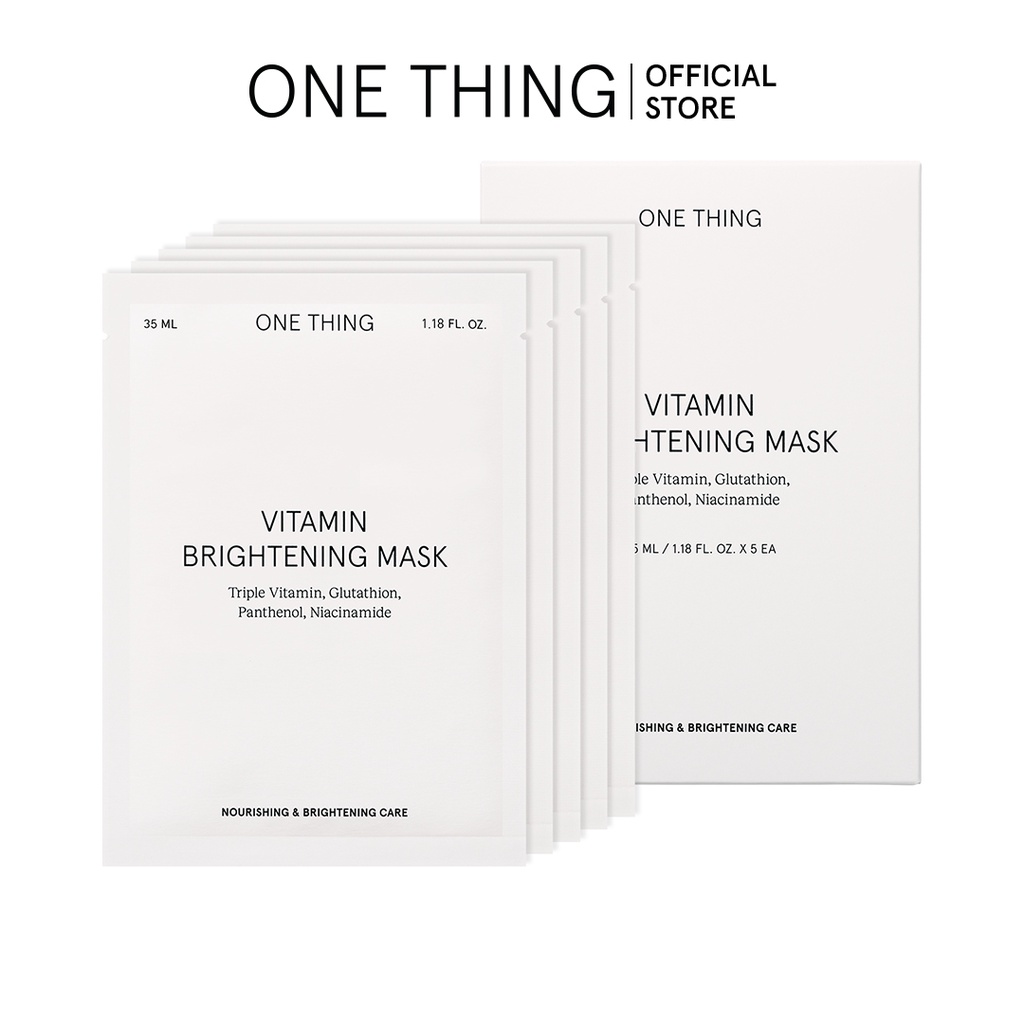 Mặt Nạ Dưỡng Da Mặt One Thing Vitamin Brightening Mask (5 Sheets)
