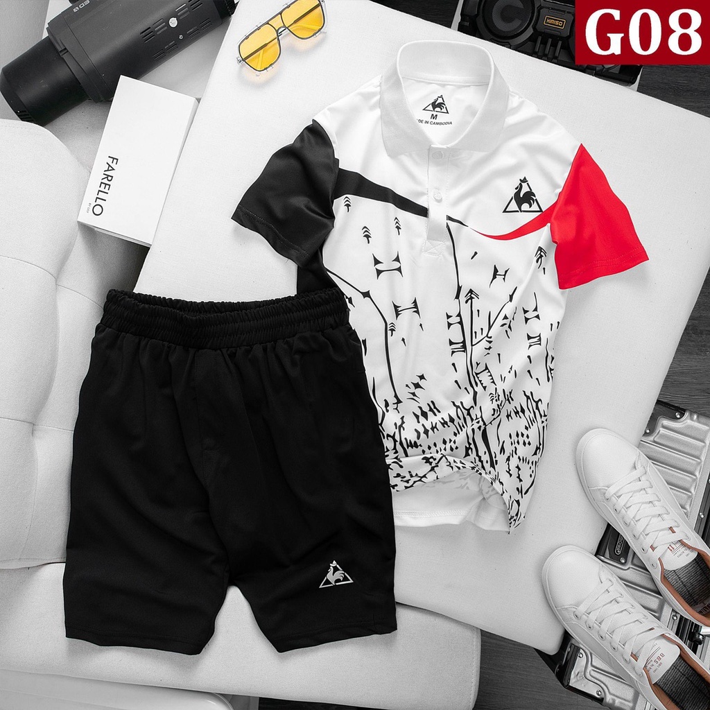 BỘ THỂ THAO POLO NAM HÈ - BỘ THỂ THAO NAM - BỘ THÊ THAO GÀ