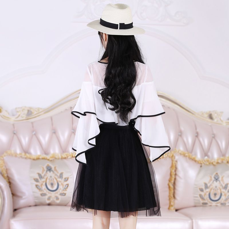 Áo Sơ Mi Chiffon Màu Trắng Dáng Rộng Phong Cách Hàn Quốc Thời Trang Mùa Hè 2023 Mới Cho Nữ