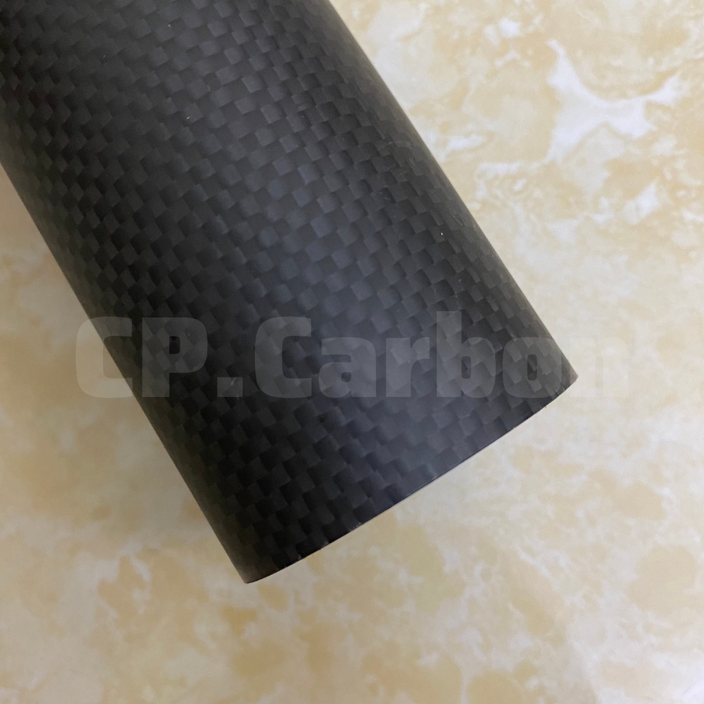 Ống carbon 3K rỗng dài 1 mét, đường kính ngoài 51mm, đường kính trong 47mm