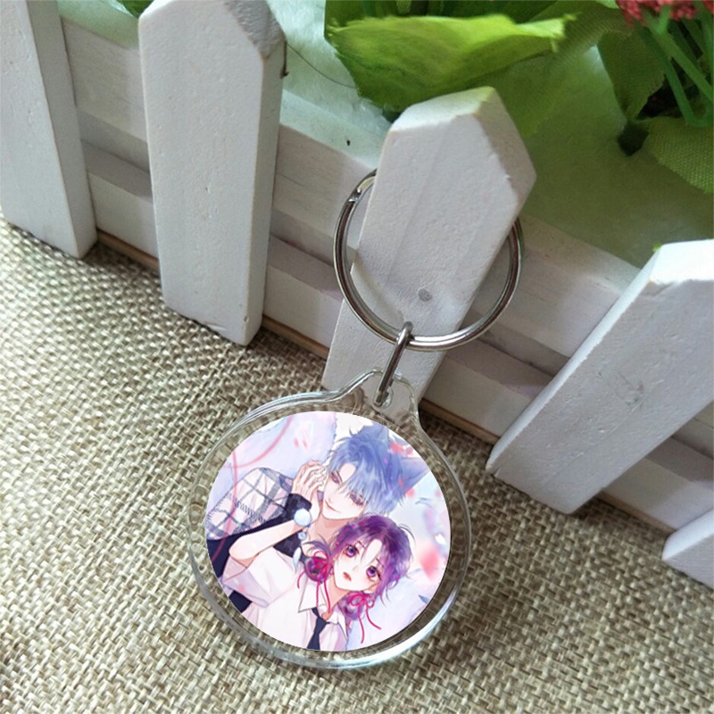 Móc khóa mica in hình nhân vật Cạm bẫy của hồ ly manhua anime chibi dễ thương