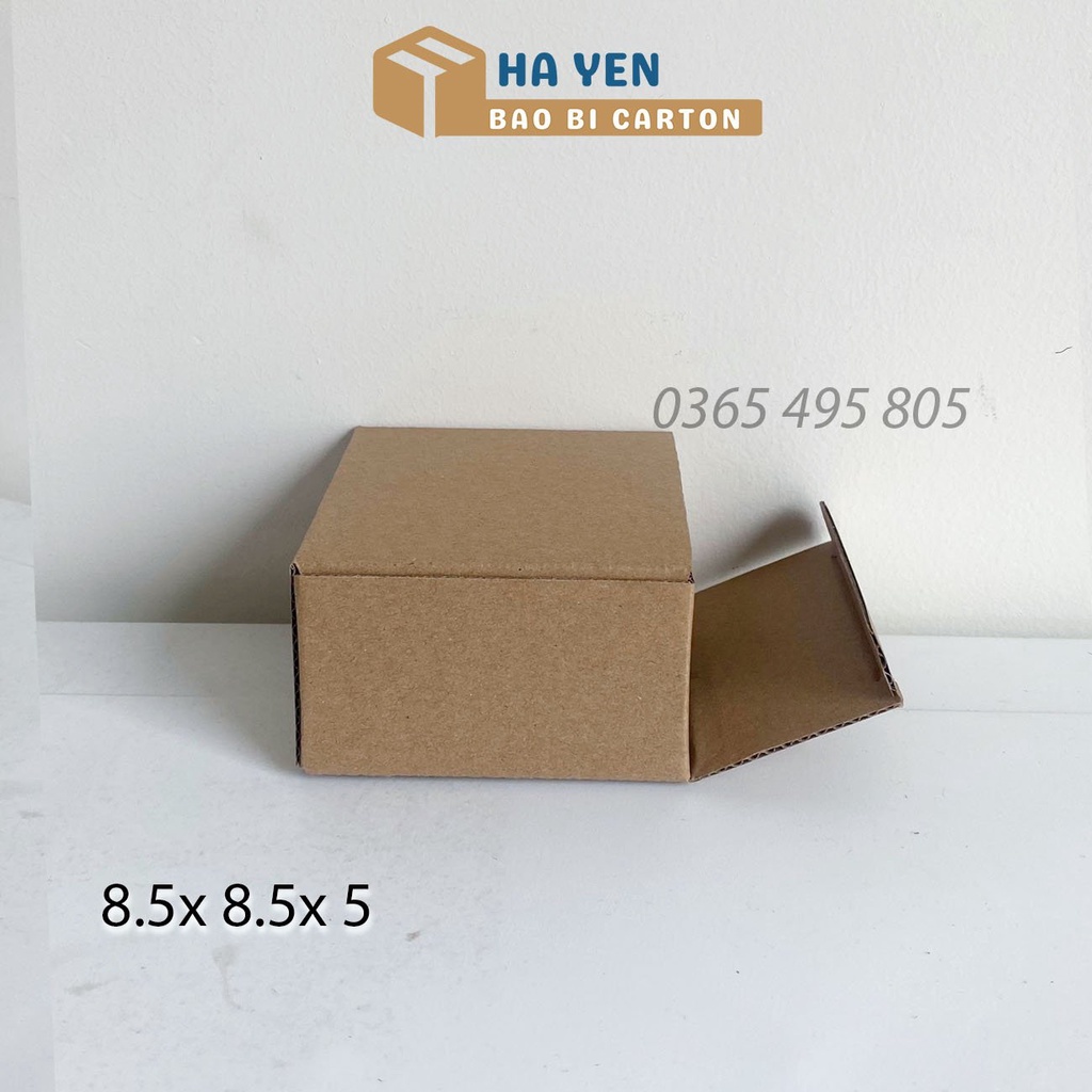 8.5 x 8.5 x 5 cm Hộp Carton Nắp Gài