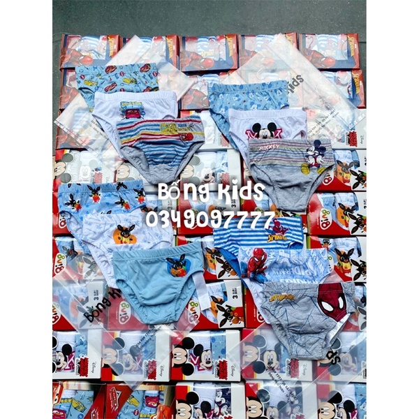 Set 3 Chiếc Quần Chip Tam Giác Bé Trai Cotton