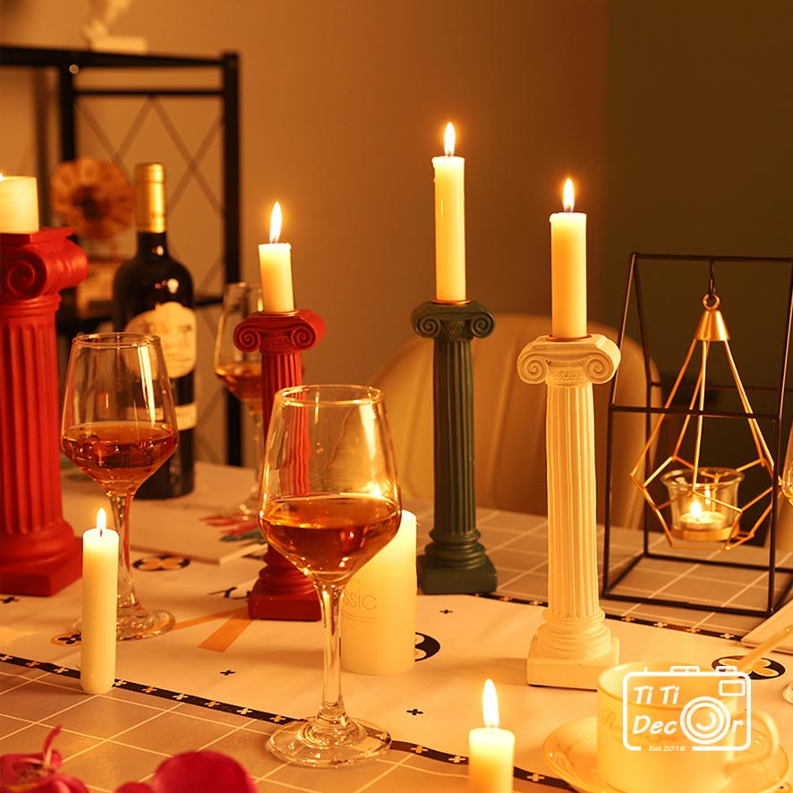 Chân Nến La Mã TiTi Decor Đế Nến Trang Trí Chân Nến Cổ Điển