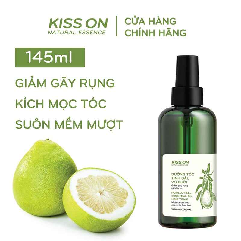 Xịt dưỡng tóc tinh dầu bưởi mọc tóc, phục hồi tóc KISS ON 145 ml