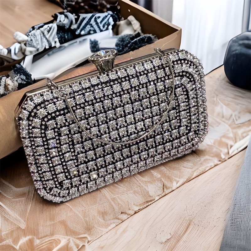 Bóp Đầm Đeo Vai Kết Hạt Thủ Công Hàng Cao Cấp Có Quai{ Nhận giao hoả tốc trong ngày khu vực tphcm}