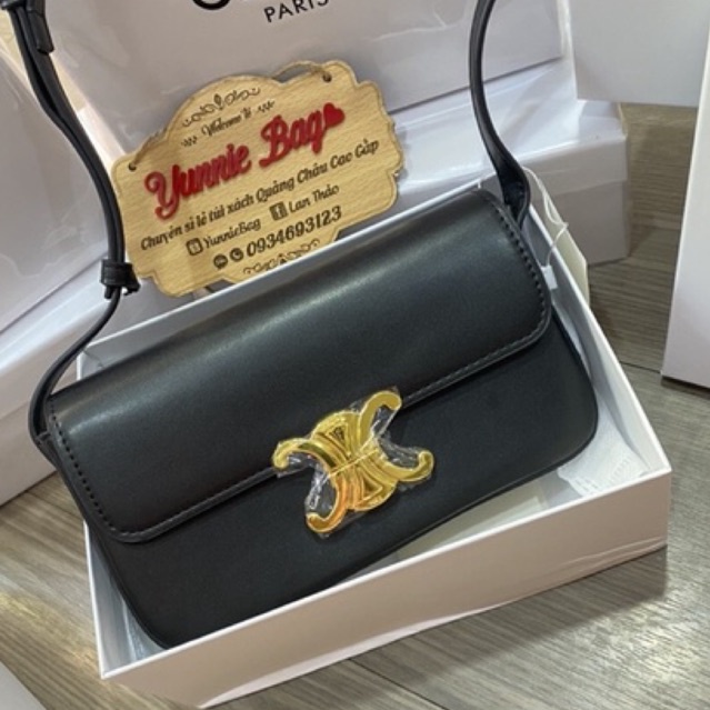 Túi kẹp nách CELINNEE da trơn hàng chuẩn, có sẵn