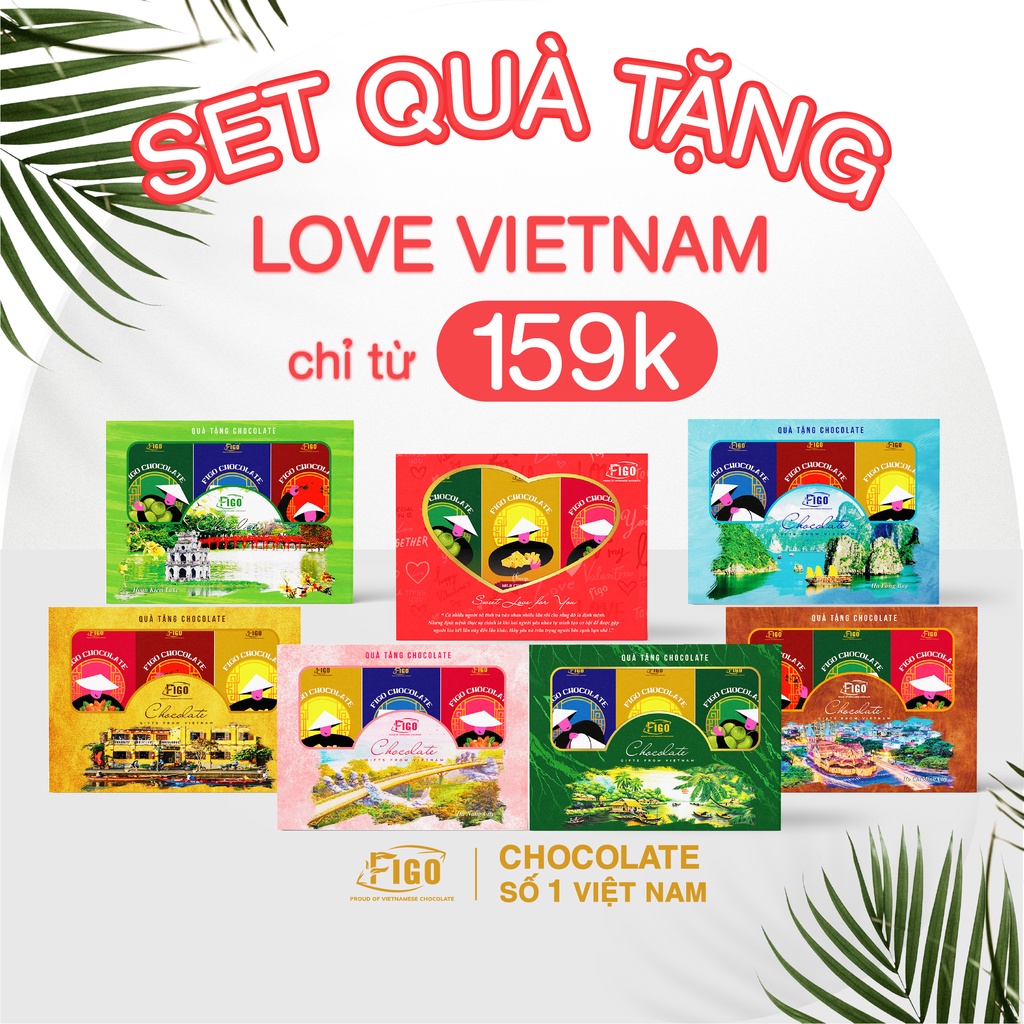 Set quà tặng CHOCOLATE LOVEVIETNAM 7 mẫu siêu đẹp và ngon FIGO