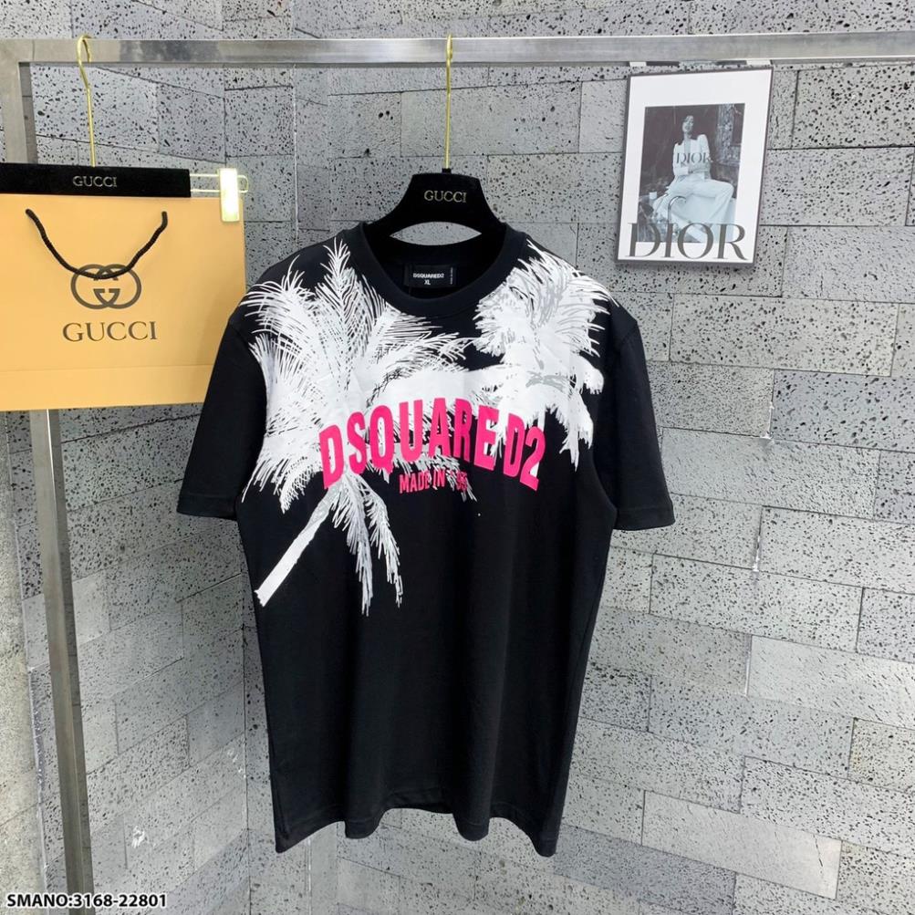 Áo Phông Nam DSQ Hình Cây Dừa Siêu Hót - Áo Thun Nam DSQ Độc Lạ