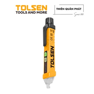 Bút dò điện - bút thử điện cảm ứng xoay chiều Tolsen 38110 với chức năng dò điện âm tường từ 12-1000V AC