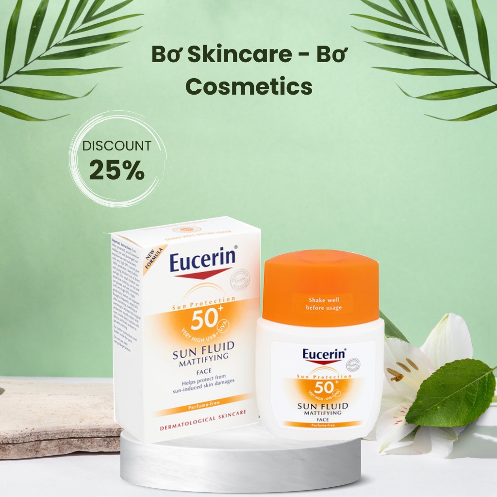 (CÔNG TY) Kem chống nắng Eucerin Sun Mattifying Fluid 50+ 50ml