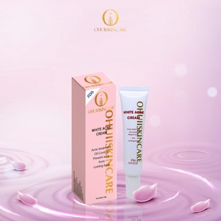 Kem mụn thâm trắng da ohuiiskincare white acne cream 25g